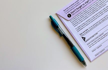 Ballot with Pen
