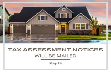 House with Tax Assessments Mailed in Text