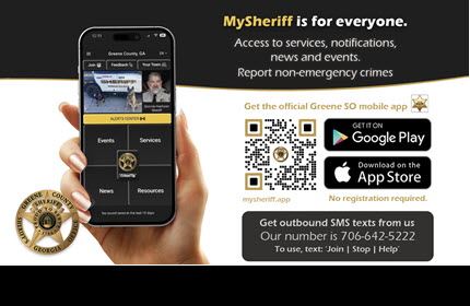 Sheriff's Office Text Alert Notifications